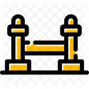 Pfosten Barriere Warteschlange Symbol