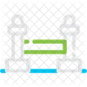 Pfosten Barriere Warteschlange Symbol