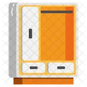 Cupboard Closet Stylish Almirah Icon