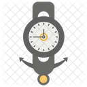 Stylish Clock Wall Clock Timekeeping Device Icon