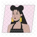 Bun Hairstyle Young Adult Young アイコン