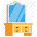 Vanity Table Reflector Stylish Mirror Icon