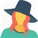 Stylish Woman Model Icon