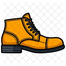 Stylish Yellow Cap Toe Chukka Shoes  Icon