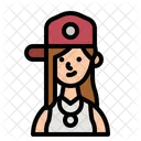 Woman Girl Hat Icon