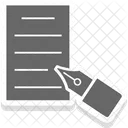 Stylo Ecriture Redaction De Contenu Icon