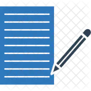 Stylo Ecriture Redaction De Contenu Icône