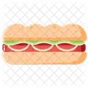 Sub Sandwich Fast Food Breakfast Icon
