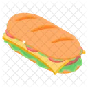 Sub Sandwich Burger Hamburger Icon