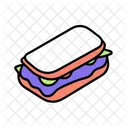 Sub Sandwich Fast Food Meal Icon