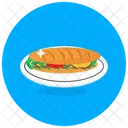 Sub Sandwich Fruhstuck Fast Food Symbol