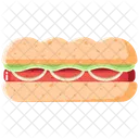 Sub Sandwich Fast Food Breakfast Symbol