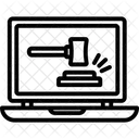 Subasta En Linea Subasta Servicio De Internet Icono