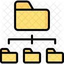 Subfolder Folder Management Hierarchical Structure Icône