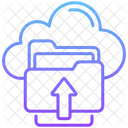 Cargar Archivos Y Carpetas Datos En La Nube Icono