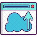 Subir Flecha Nube Icono