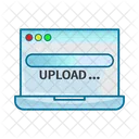 Subir en la computadora portátil  Icono