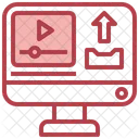Subir vídeo en línea  Icono
