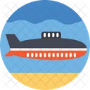 Submarine Travel Defense Vessel Icon