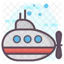 Submarine Submersible Underwater Craft Icon