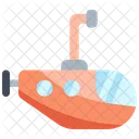 Submarine Sea Water Icon