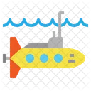 Submarine Navigation Ocean Icon