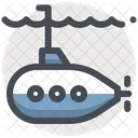 Submarine Underwater Nautical Icon