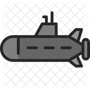 Submarine Underwater Military Icon