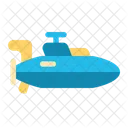 Submarine Underwater Deep Icon