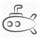 Submarine Underwater Torpedo Undersea Icon