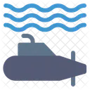 Submarino Militar Transporte Icono