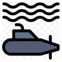 Submarino Militar Transporte Icono