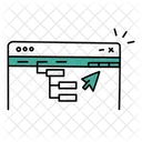 Submenu Navegacao Do Site Web Design Ícone