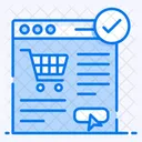 Ecommerce Shopping Website Online Order Icon