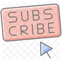 Subscribe Awesome Lineal Color Icon Icon