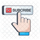 Follow Subscribe Button Social Media Icon