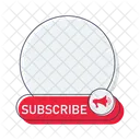 Subscribe Button Web Icon