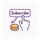 Subscription Subscribe Make Money With Subscription Icon