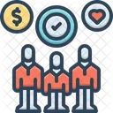 Subsidio de empleado  Icono