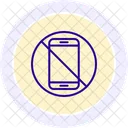 Icono De Circulo De Color De Asignacion De Telefono Icono