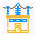 Substation Electric Grid Icon