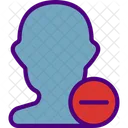 Substract Male User  Icon