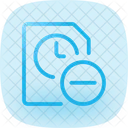 Subtracao De Arquivo De Relogio De Ponto Icon