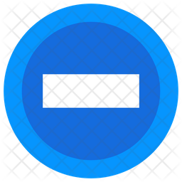 Subtract Sign Icon - Download in Flat Style