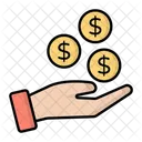 Subvencion Financiera Dinero Icono