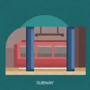 Subway Transportation Train Icon