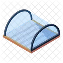 Glass Cover Stairs Subway Entrance Basement Stairs Icon