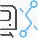 Subway Stop Segment Path Navigation Icon