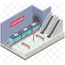 Subway Train Train Station Subway Station Icon
