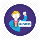 Success Success Business Man Winner Icon